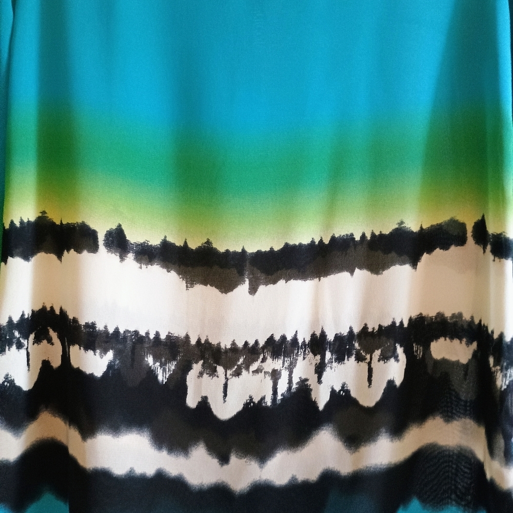 NEW WITH TAGS Nicole by Nicole Miller Tunic Size Small Vibrant With Embroidery - Picture 9 of 13